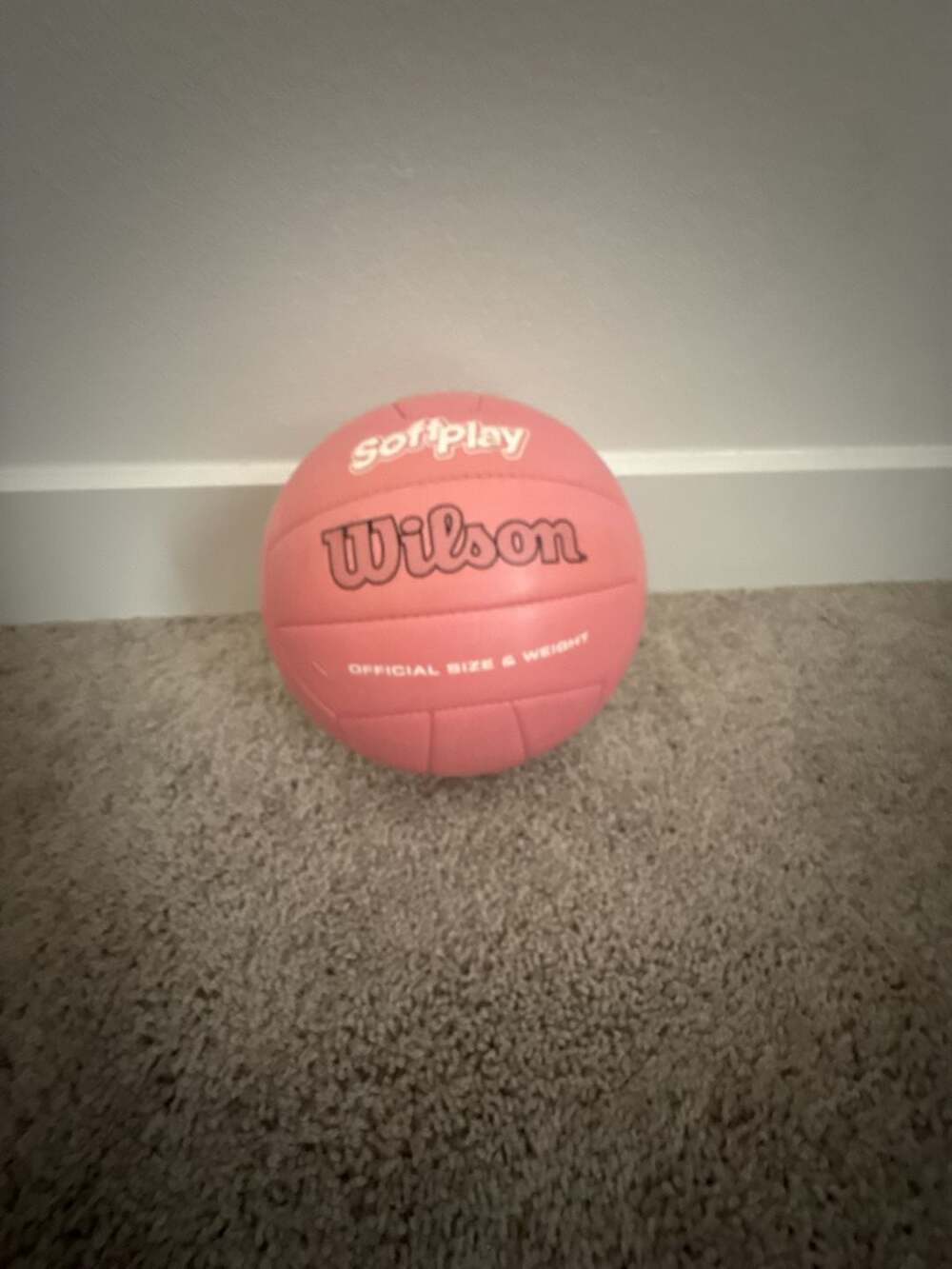 Wilson Soft Play Volleyball Pink Official Size
